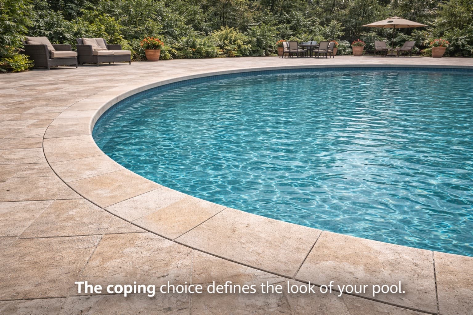 Pool coping defines the edge — a standalone upgrade or part of a full renovation