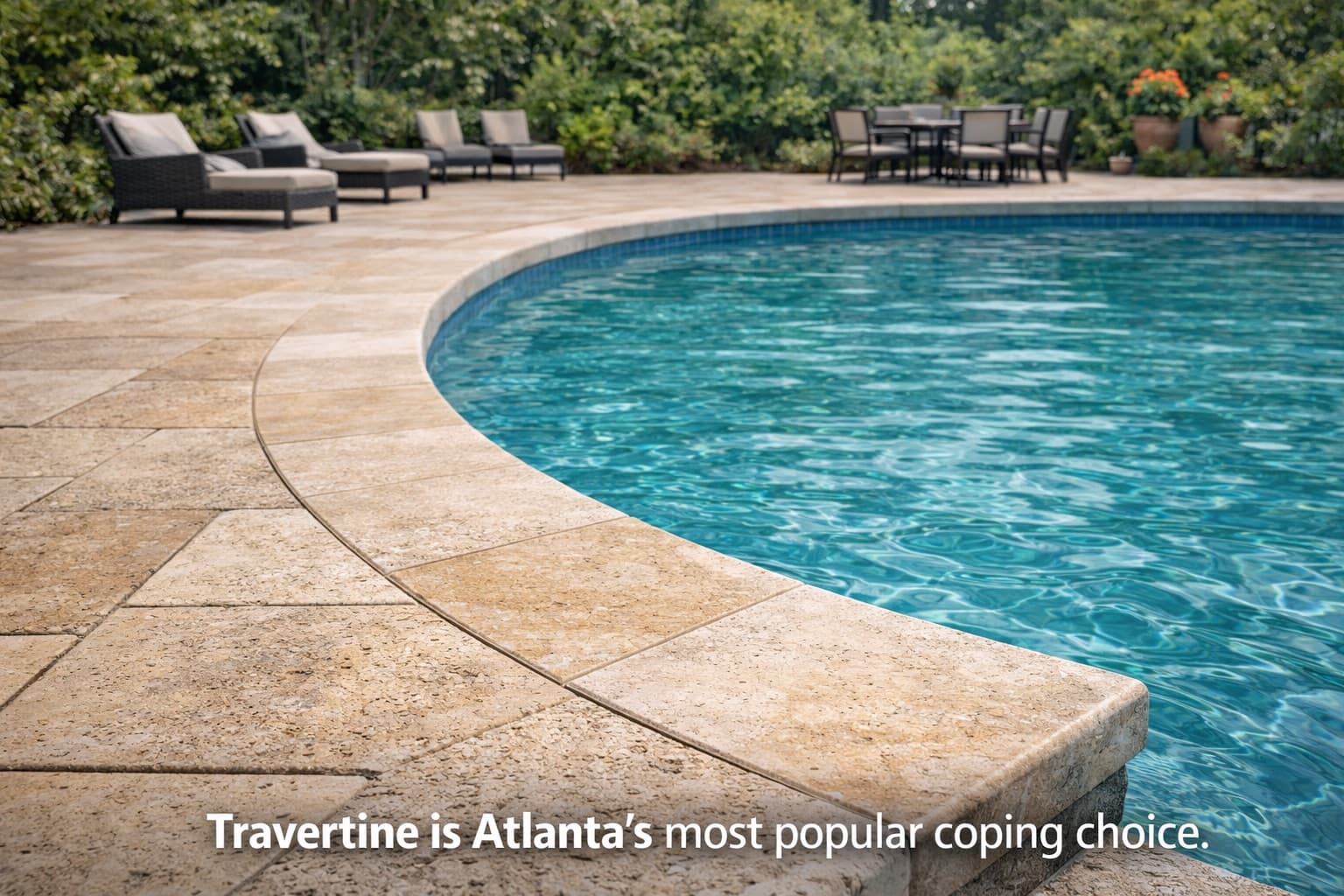 Travertine for coping
